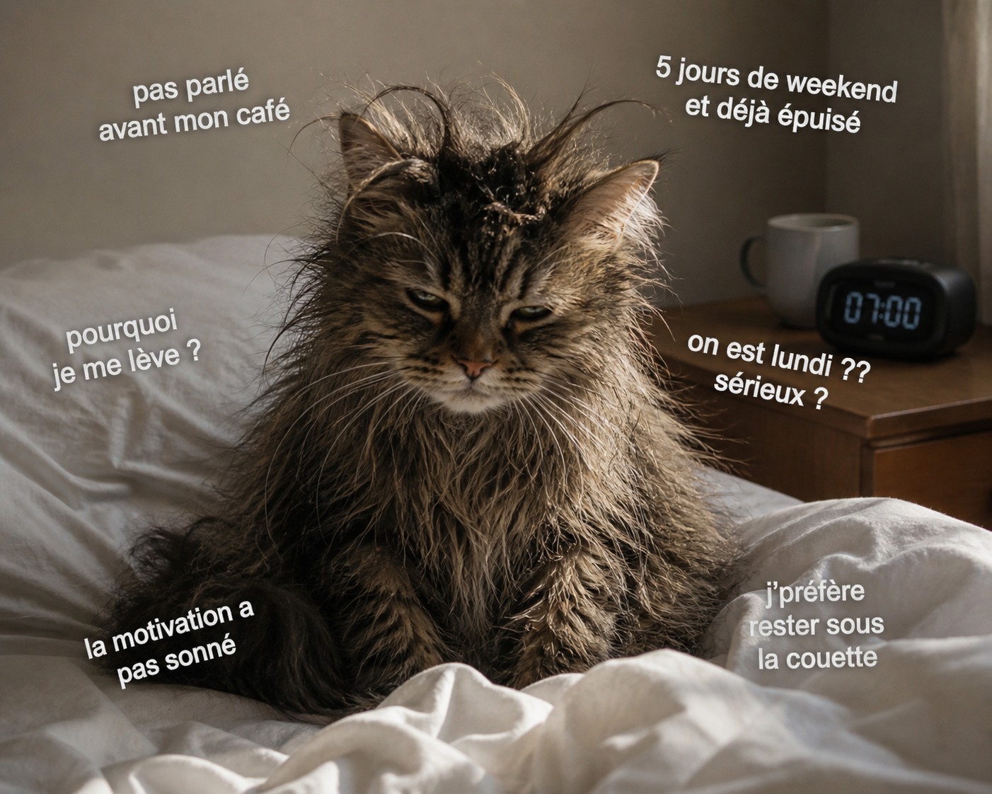 Mon chat le lundi matin