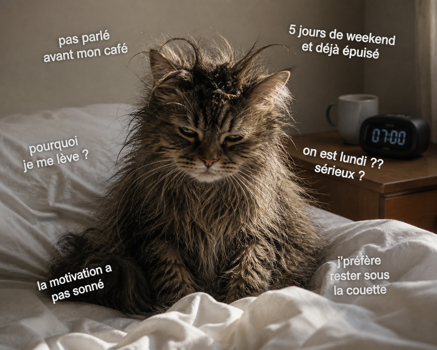 Mon chat le lundi matin